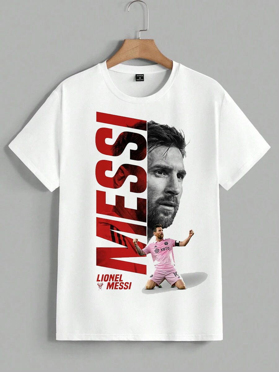 Lionel Messi Graphic T-Shirt – Premium Football Fan Tee