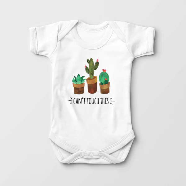 Funny Cactus Baby Onesie – “Can’t Touch This”